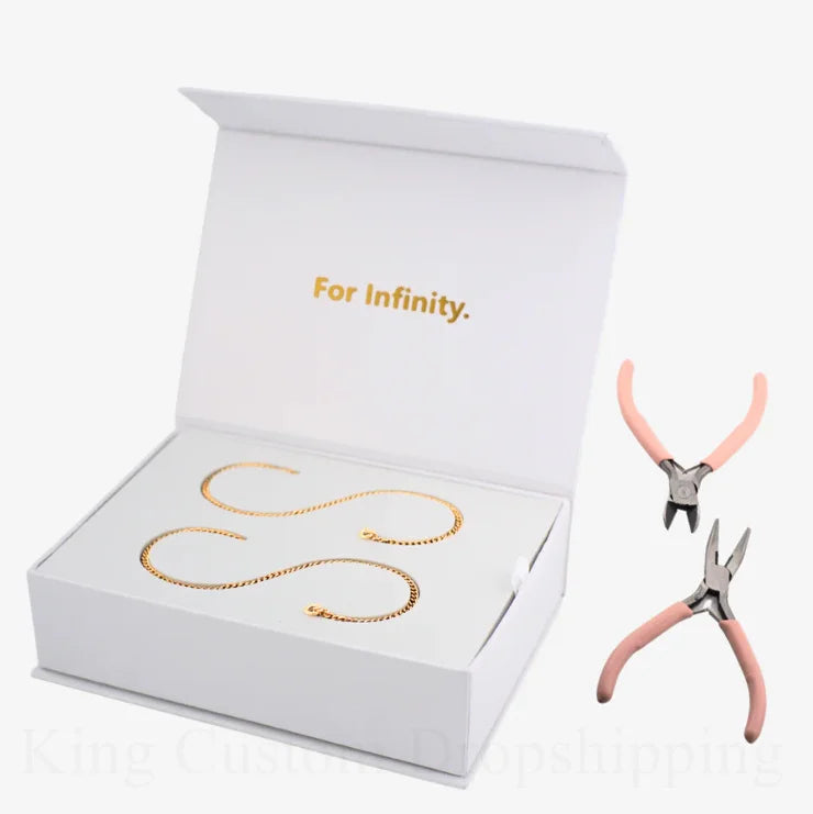 2025 New Permanent Eternal Bracelet Couple Jewelry Do it Yourself Fashion Bracelet Kit Valentine's Gift for Lover.