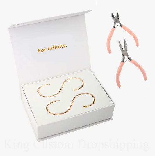 2025 New Permanent Eternal Bracelet Couple Jewelry Do it Yourself Fashion Bracelet Kit Valentine's Gift for Lover.